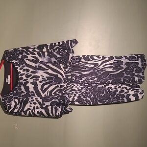 Sandra Darren Size 12 Animal Print Dress